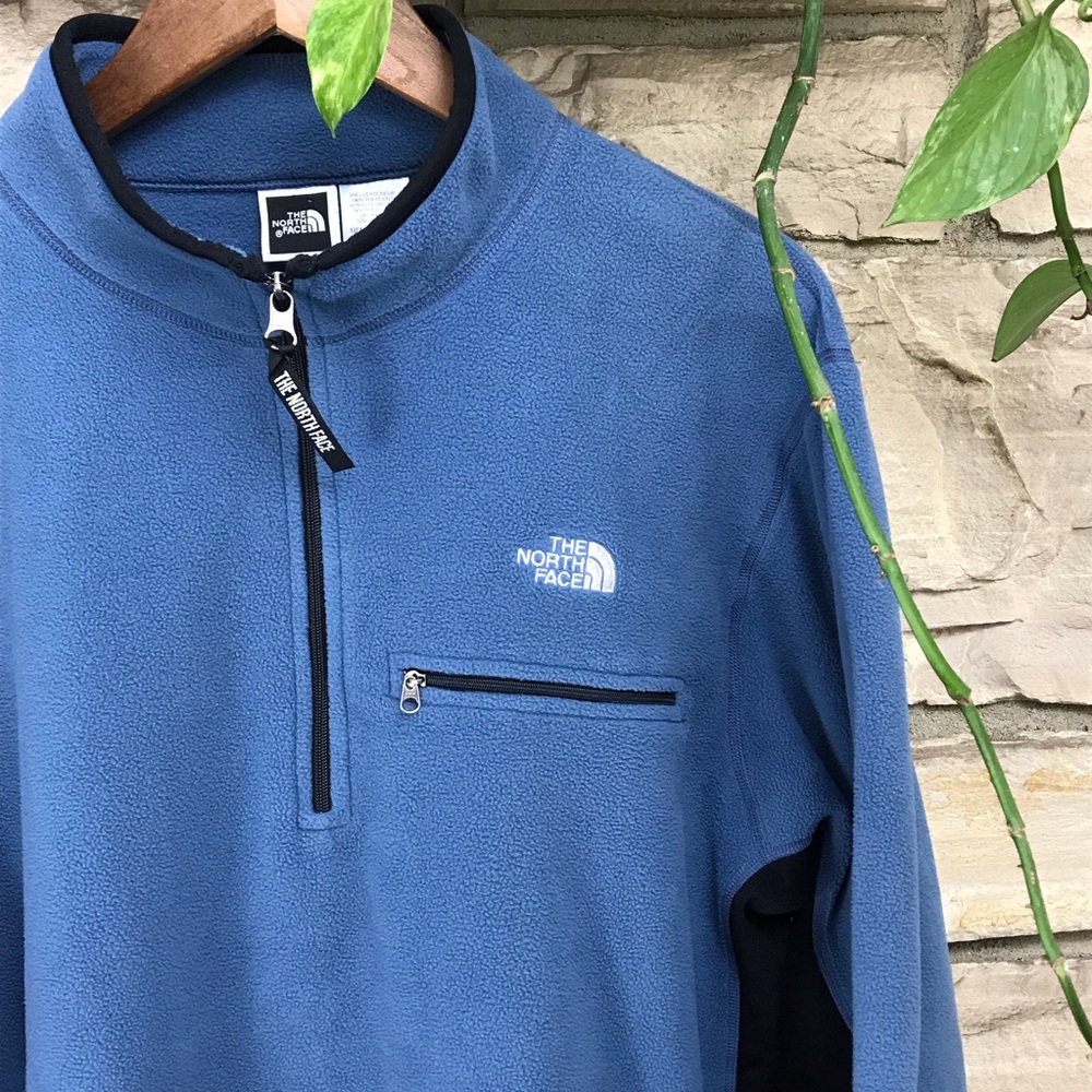 North face Blue Fleece winter jacket. 
Very warm